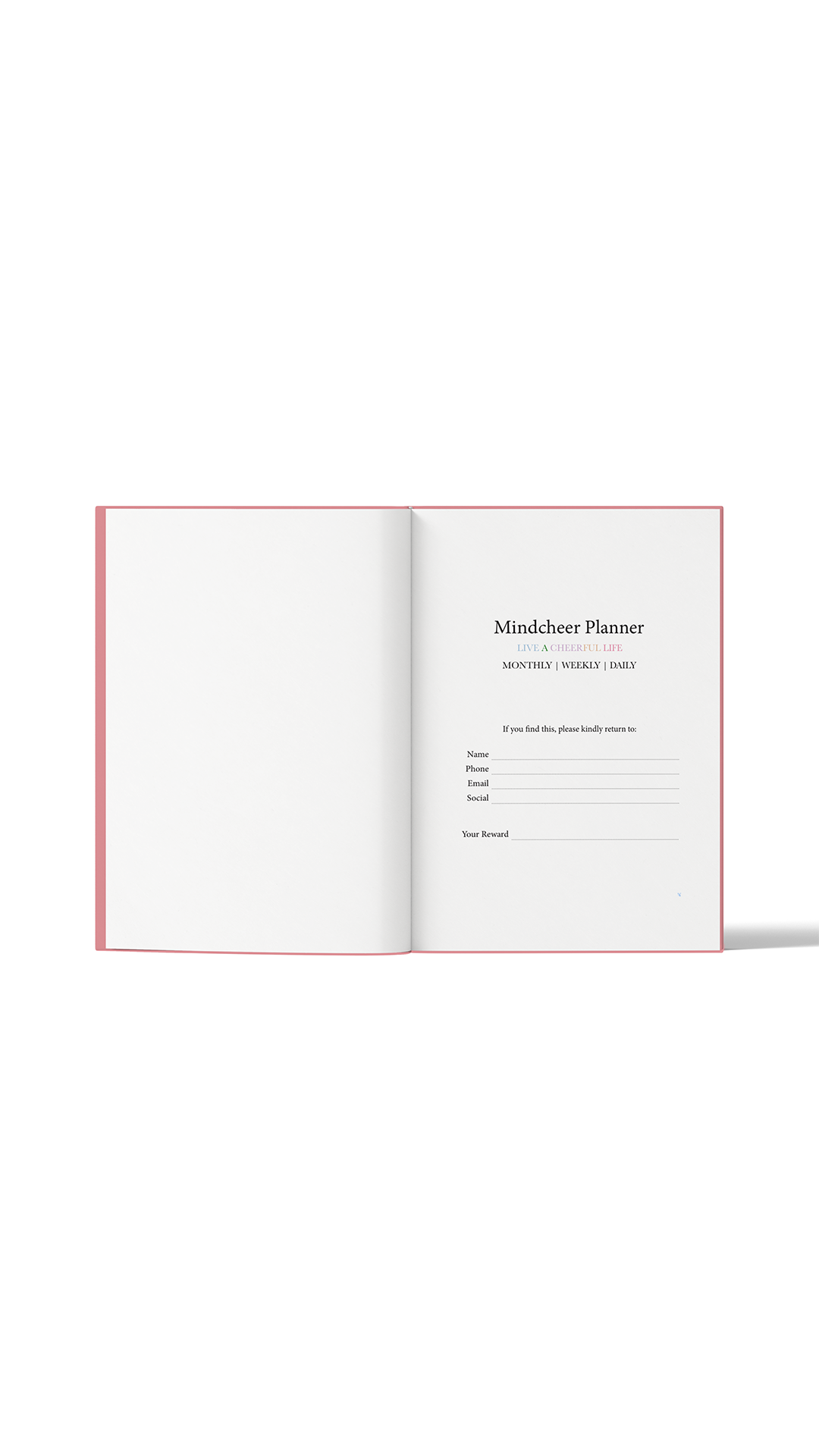 Mindcheer Planner Mindcheer planner